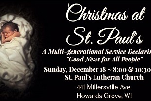 St. Paul’s Worship Dec. 18 & 19